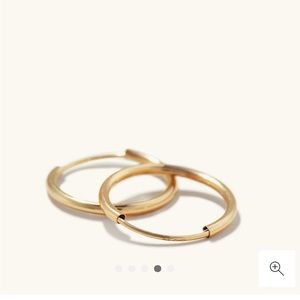 Small gold hoop earrings